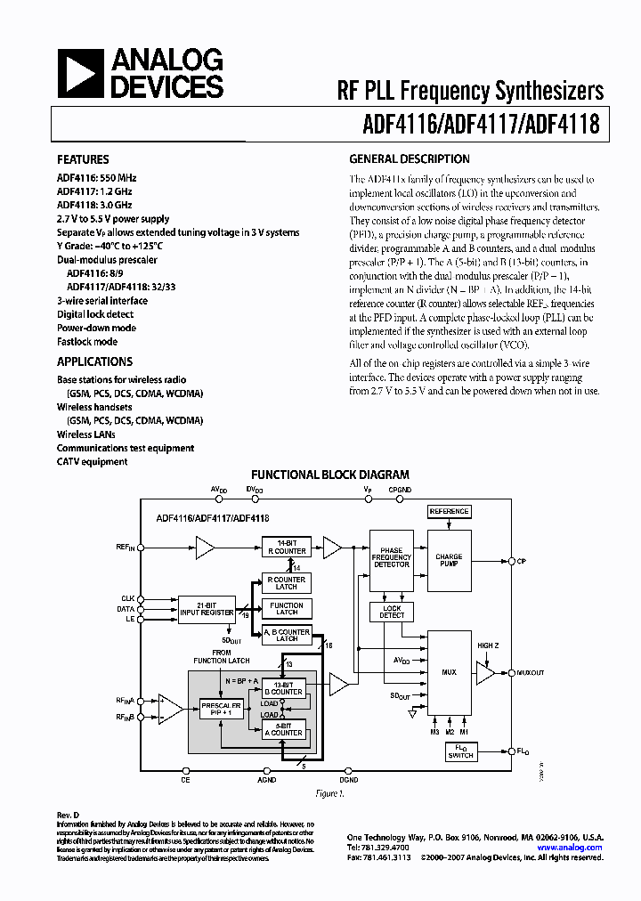 ADF4118BRUZ-RL_4554233.PDF Datasheet