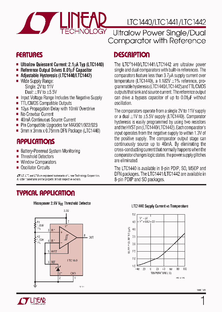 LTC1440CDDTRPBF_4558990.PDF Datasheet