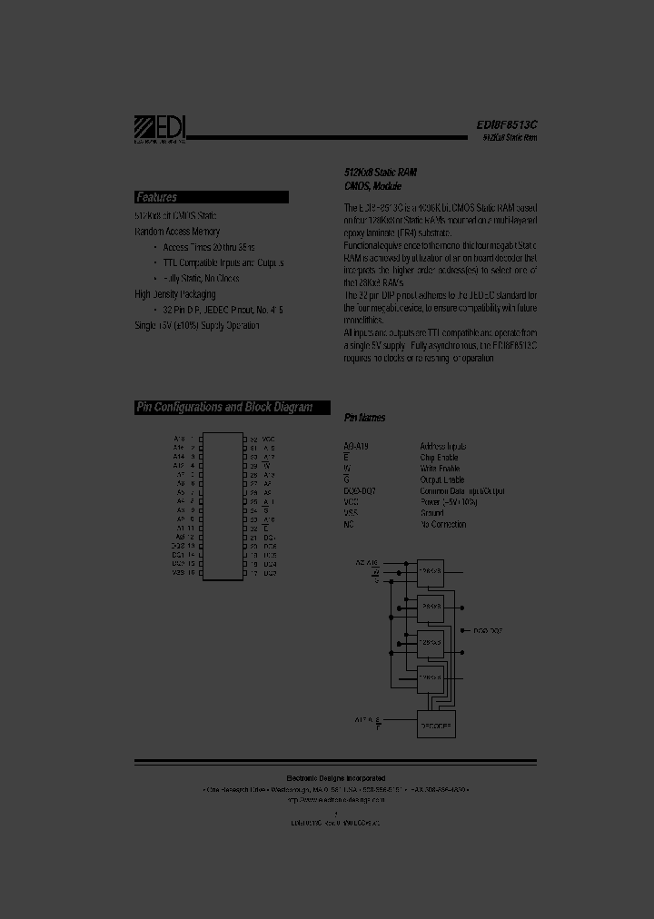 EDI8F8513C25M6C_4562001.PDF Datasheet