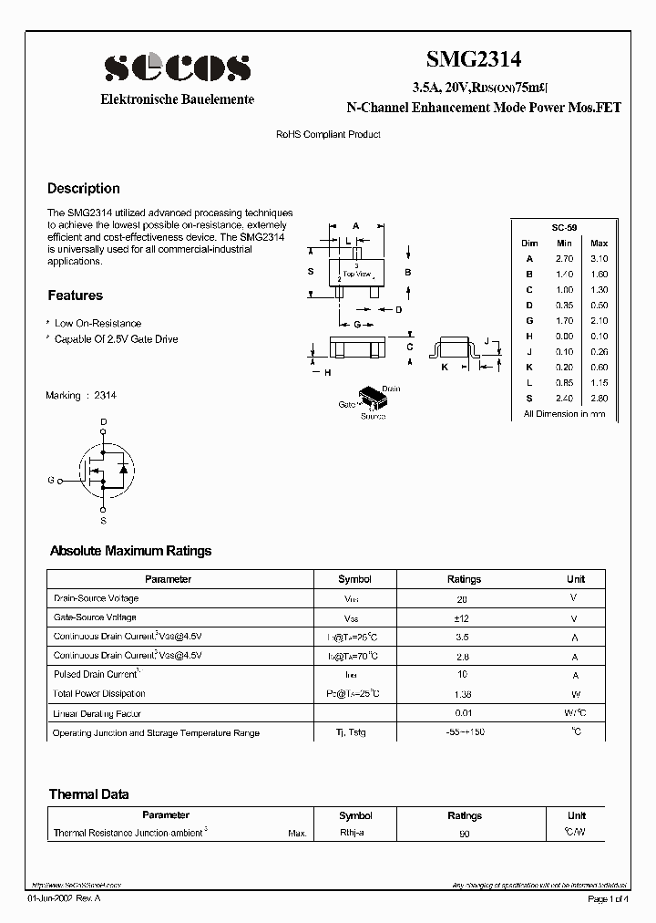 SMG2314_4563237.PDF Datasheet