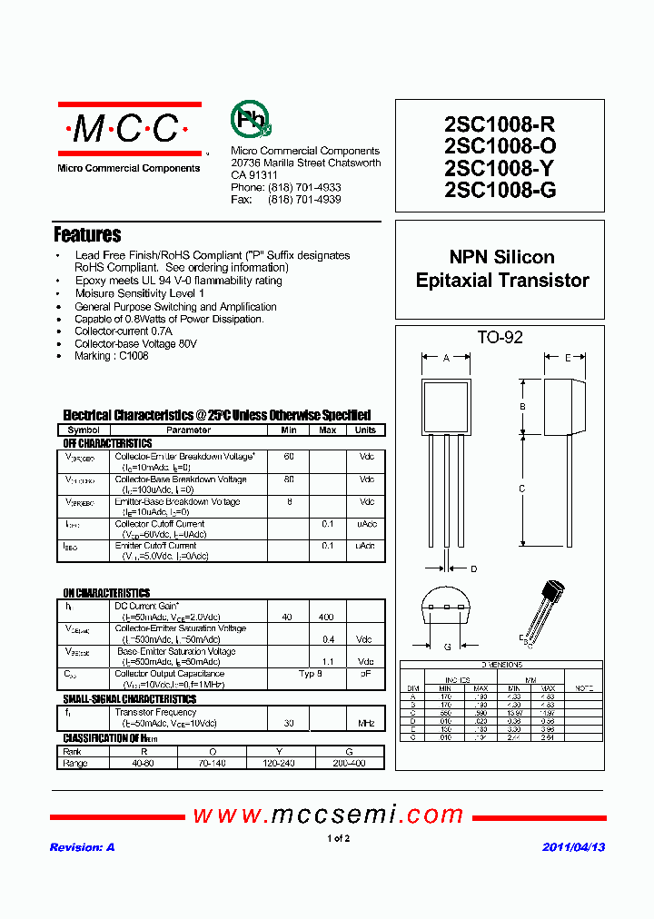 2SC1008-R_4566665.PDF Datasheet