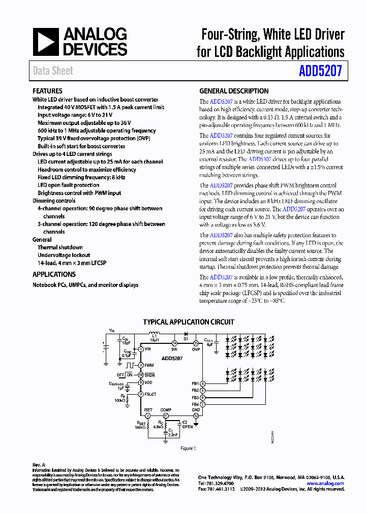 ADD5207_4567406.PDF Datasheet