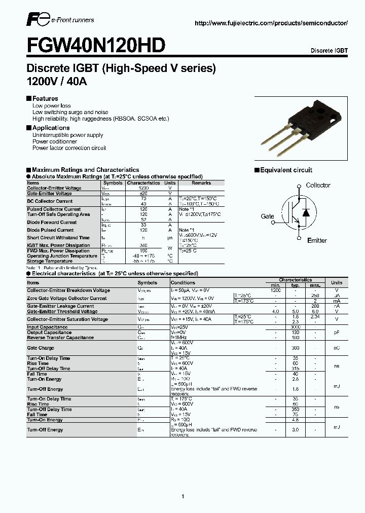 FGW40N120HD_4569725.PDF Datasheet