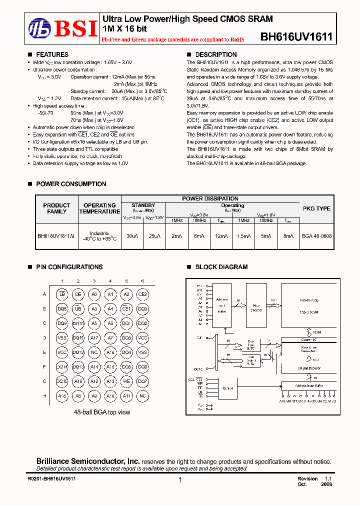 BH616UV1611AIP70_4571711.PDF Datasheet