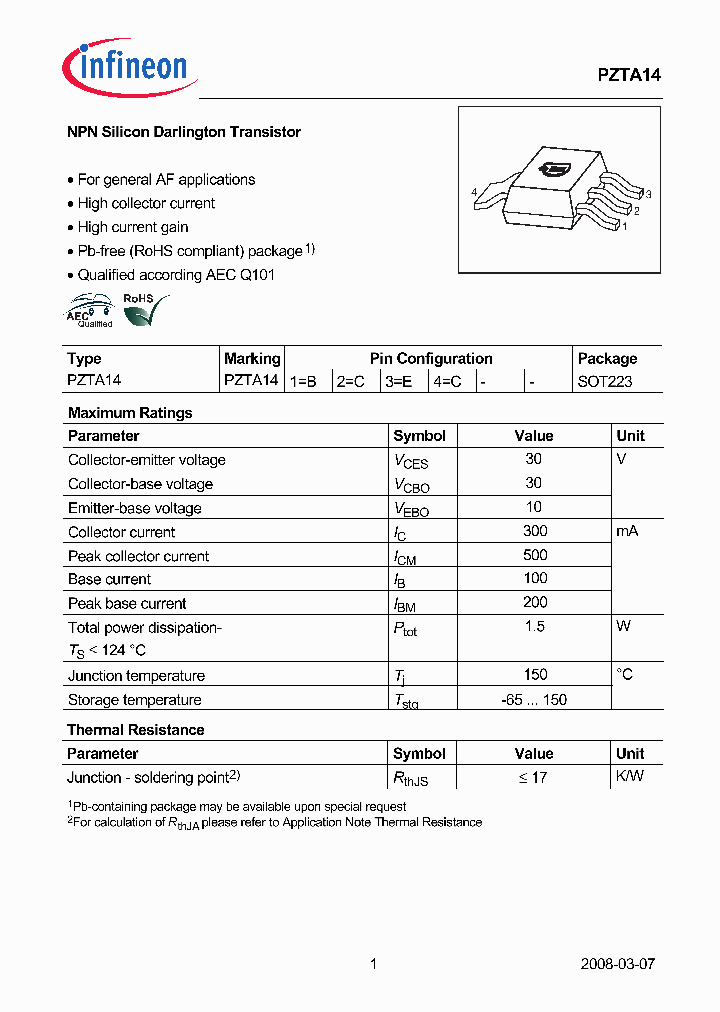PZTA1408_4572393.PDF Datasheet