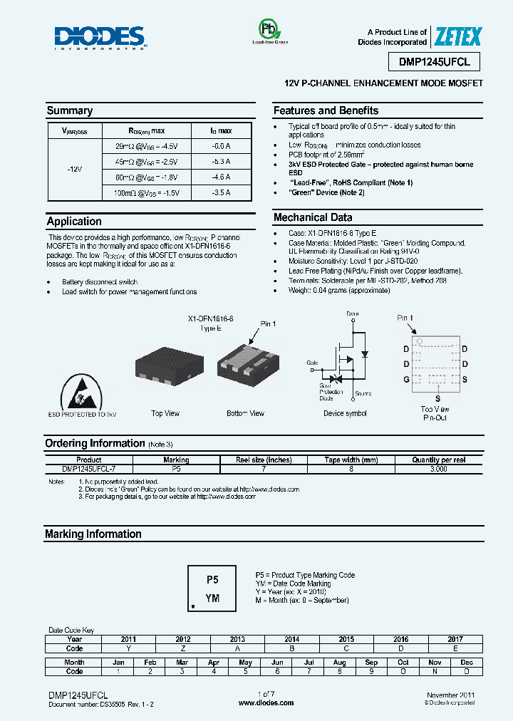 DMP1245UFCL_4574731.PDF Datasheet