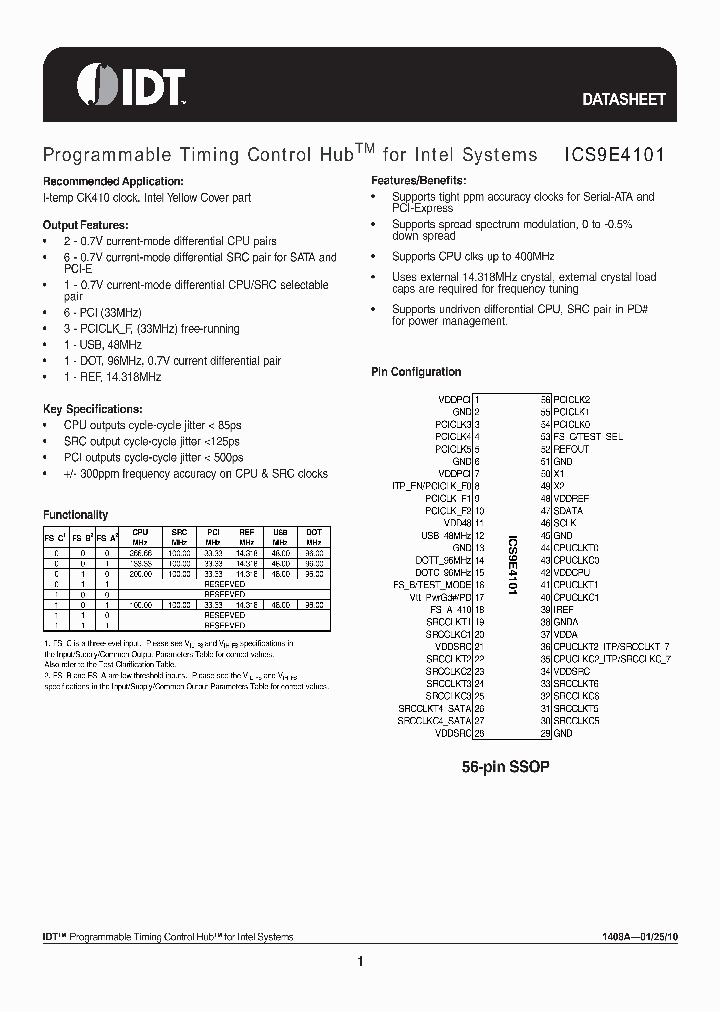 ICS9E4101_4574371.PDF Datasheet