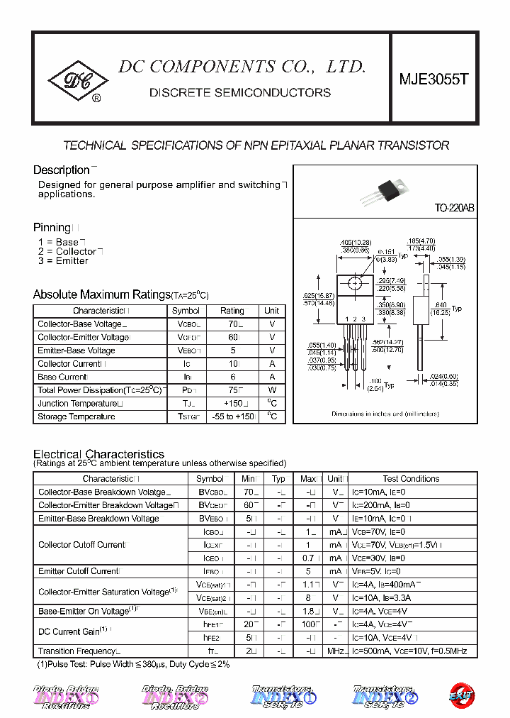 MJE3055T_4576098.PDF Datasheet