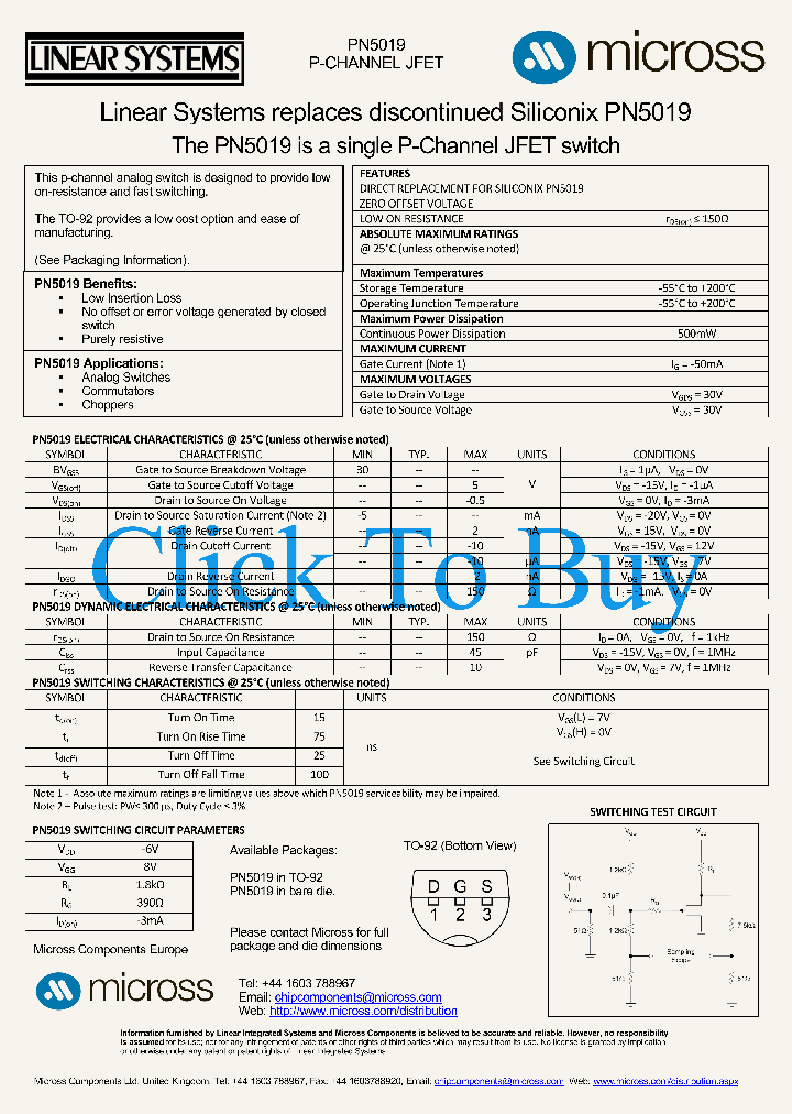 PN5019TO-92_4575872.PDF Datasheet
