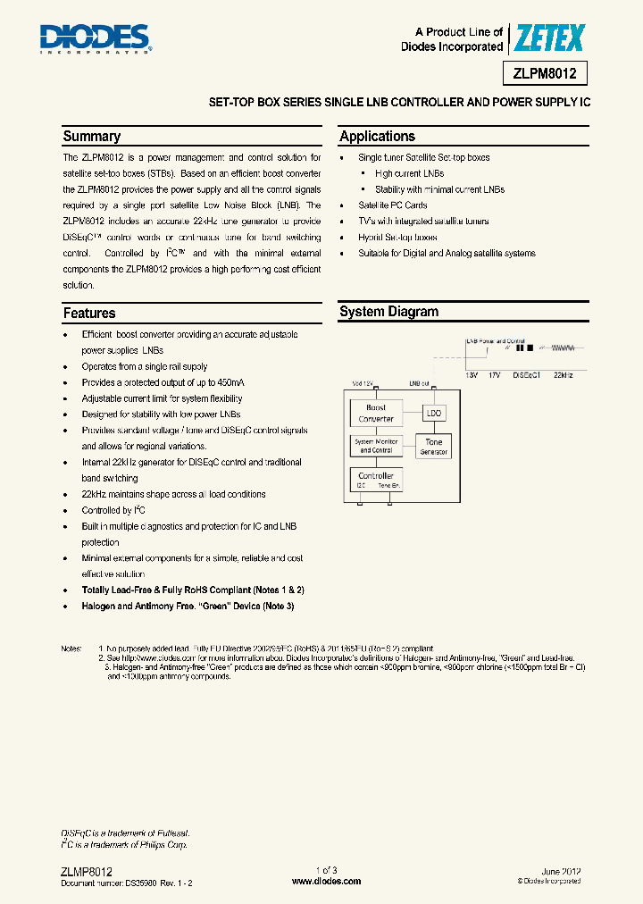ZLPM8012_4575575.PDF Datasheet