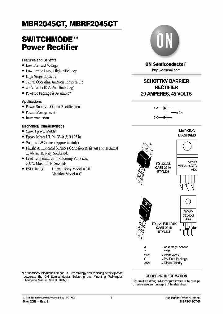 MBRF2045CT_4577294.PDF Datasheet