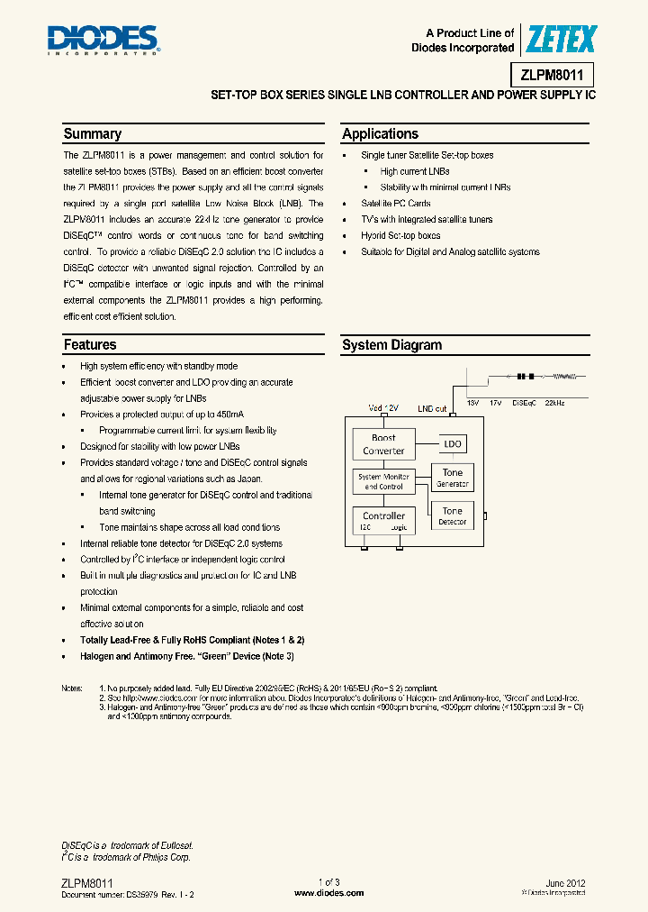 ZLPM8011_4575574.PDF Datasheet