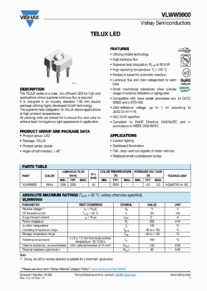 VLWW9900_4580811.PDF Datasheet
