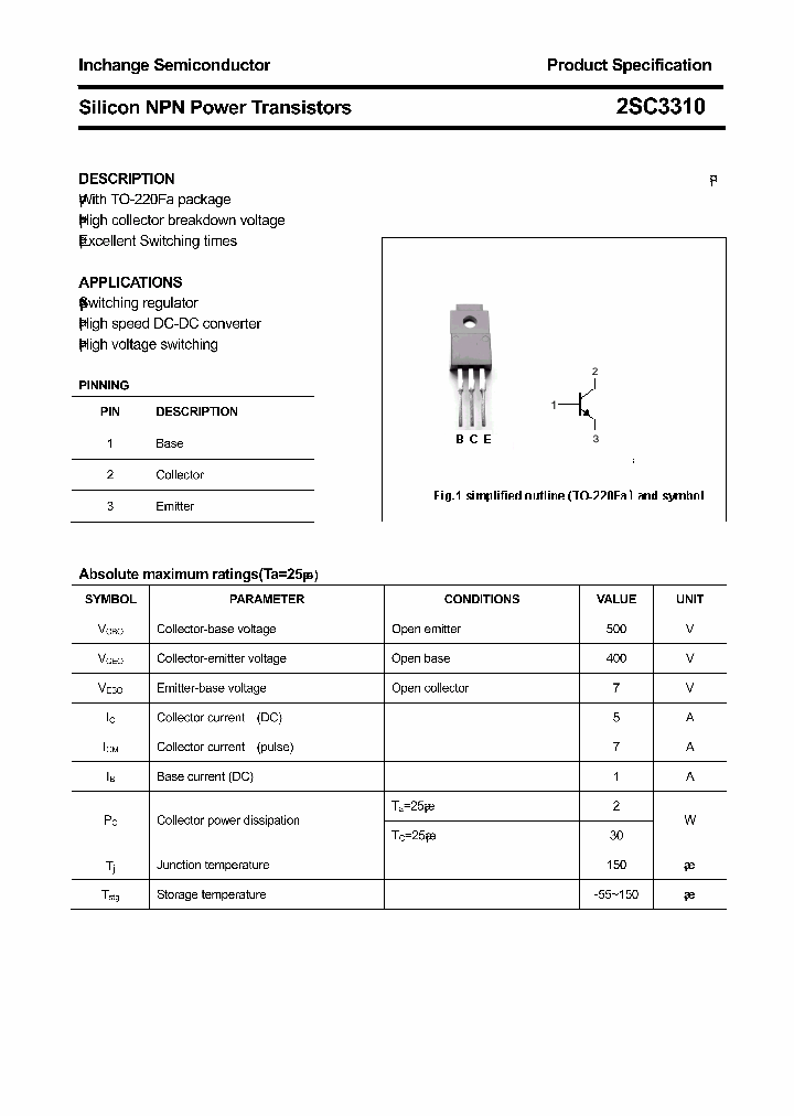 2SC3310_4582310.PDF Datasheet