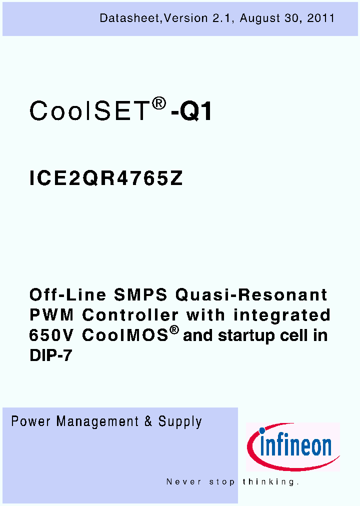 ICE2QR4765Z_4582418.PDF Datasheet