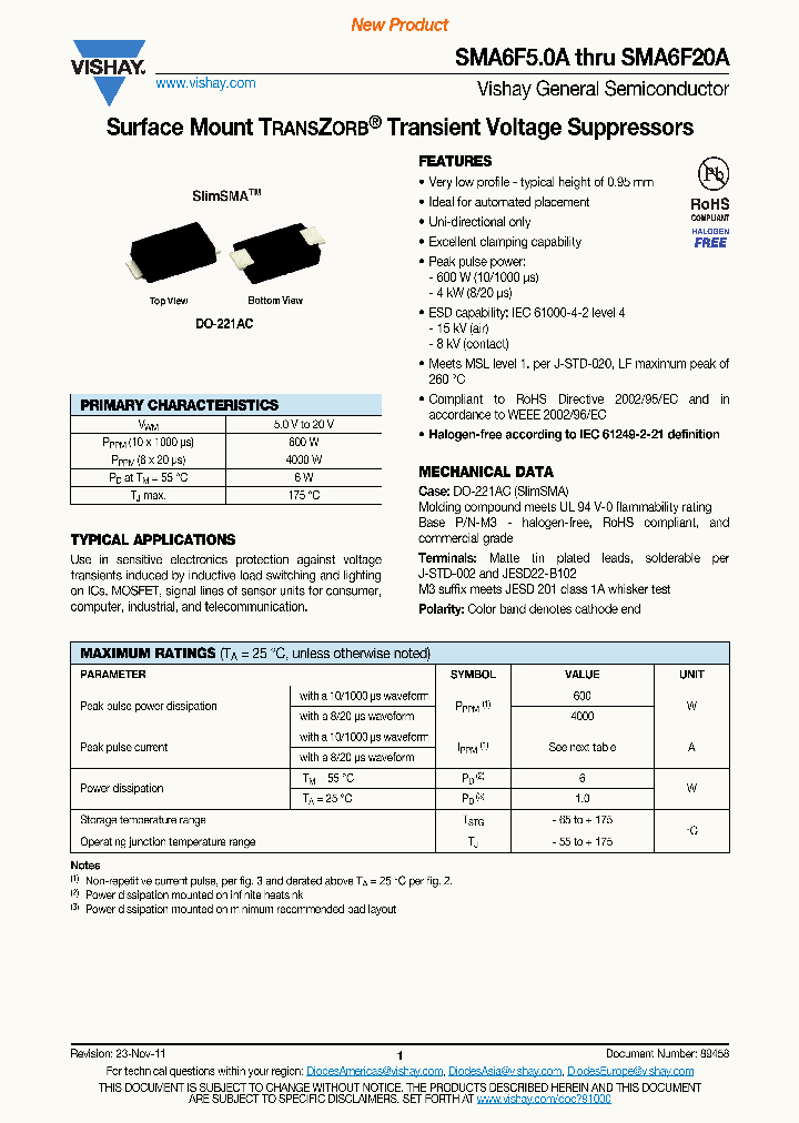 SMA6F50A_4582732.PDF Datasheet