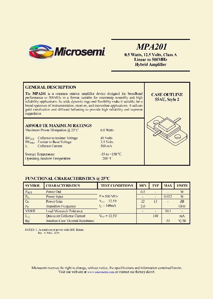 MPA201_4583759.PDF Datasheet