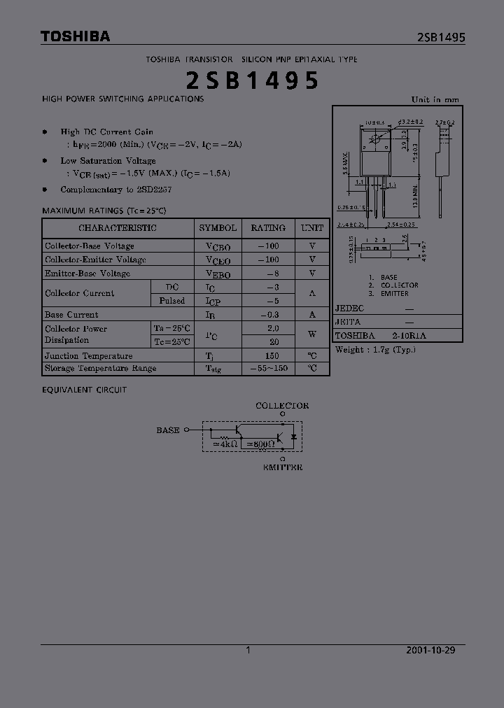 2SB1495_4584466.PDF Datasheet