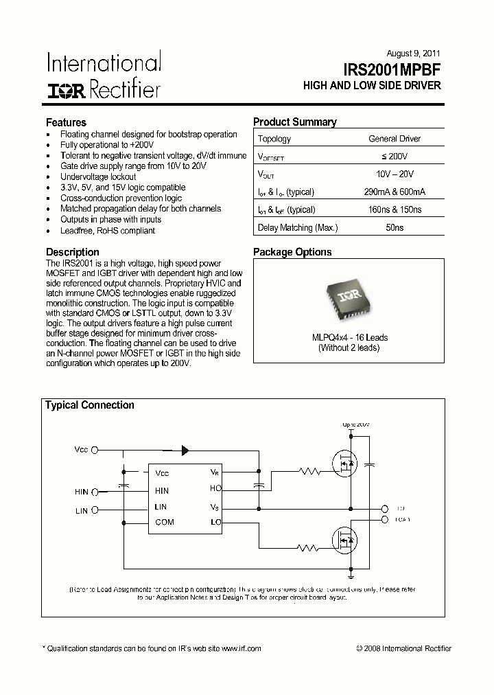 IRS2001MPBF_4584591.PDF Datasheet