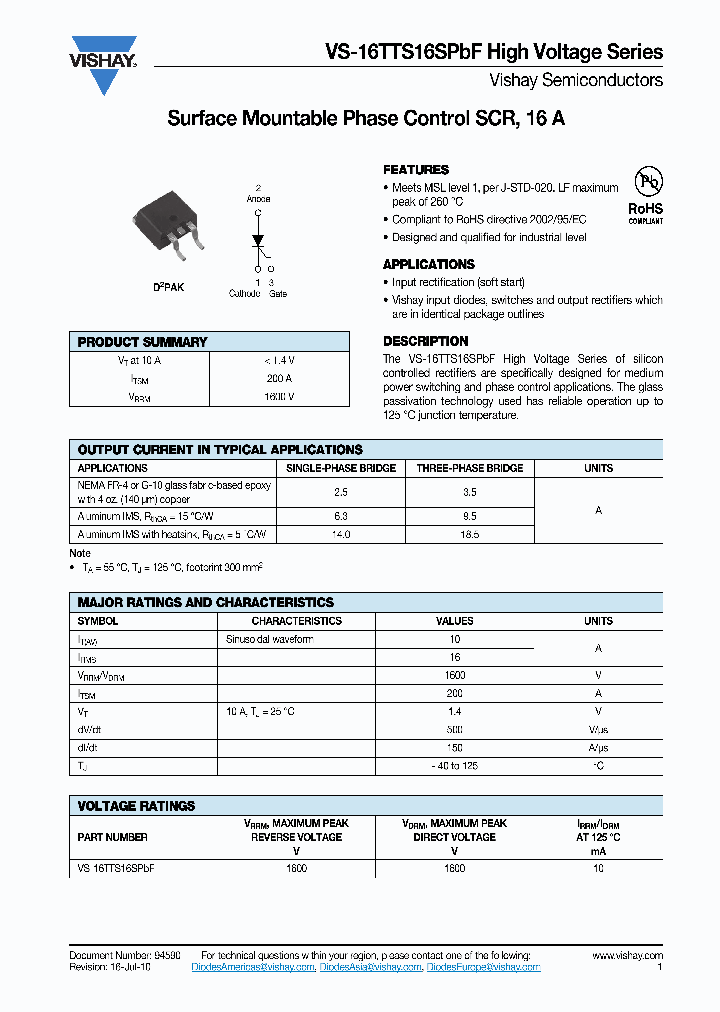 16TTS16SPBF10_4584588.PDF Datasheet