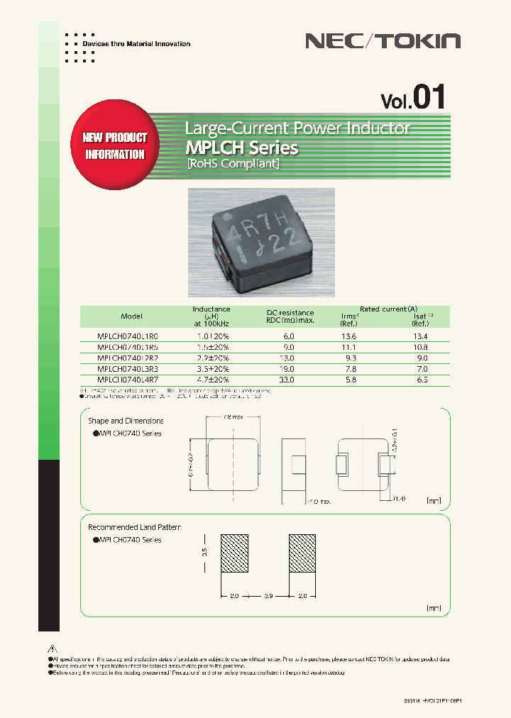 MPLCH0740L1R0_4585204.PDF Datasheet
