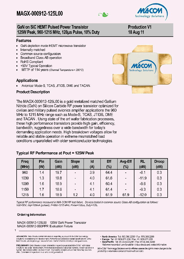 MAGX-000912-125L00_4585771.PDF Datasheet