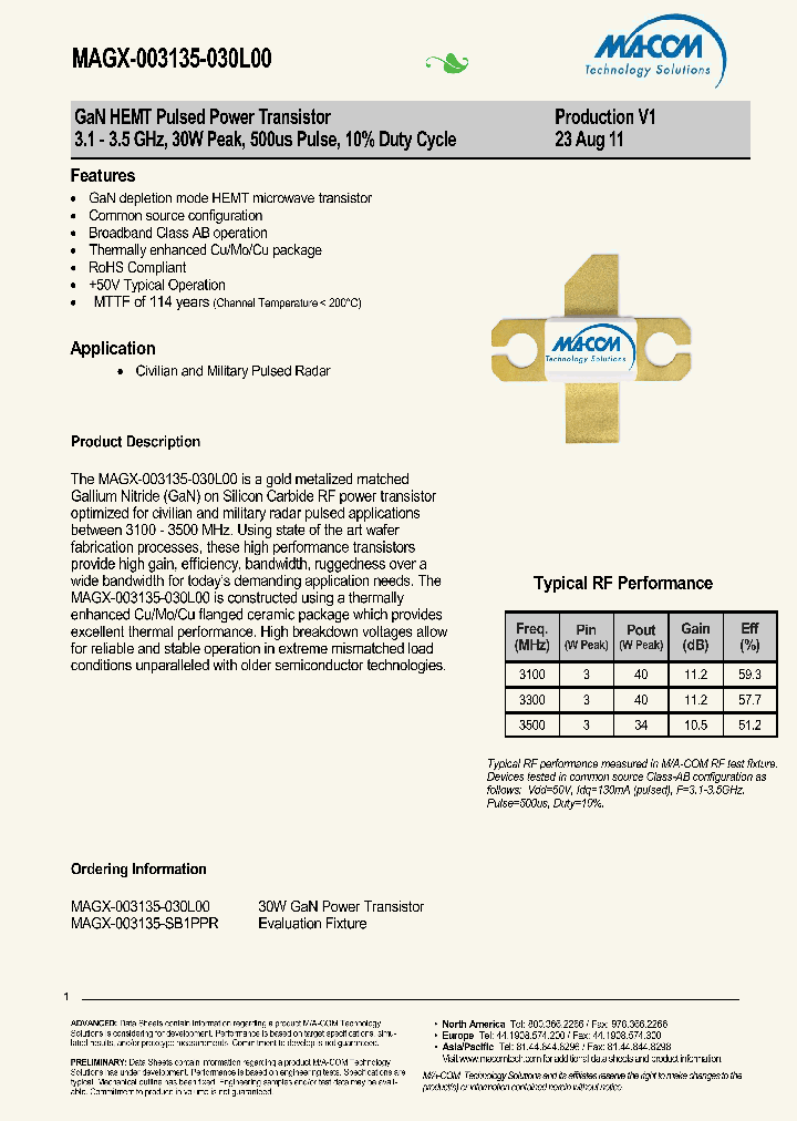 MAGX-003135-SB1PPR_4585789.PDF Datasheet