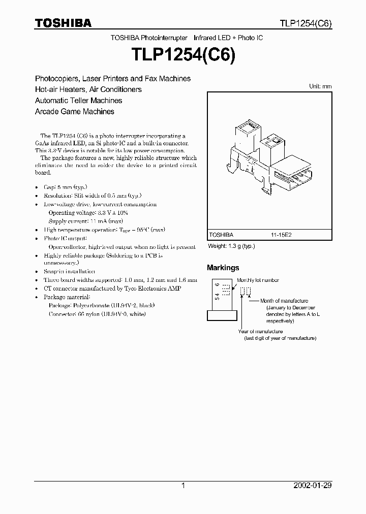 TLP1254C6_4586120.PDF Datasheet
