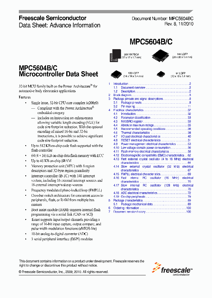 MPC5604B_4586570.PDF Datasheet