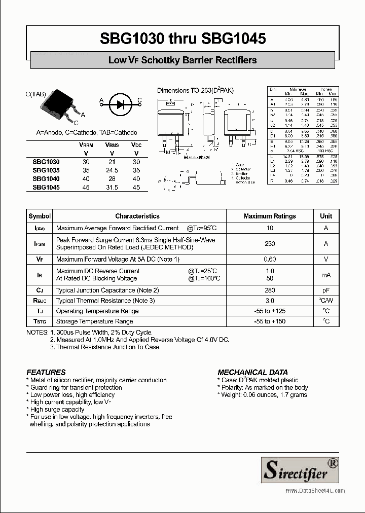 SBG1030_4588636.PDF Datasheet