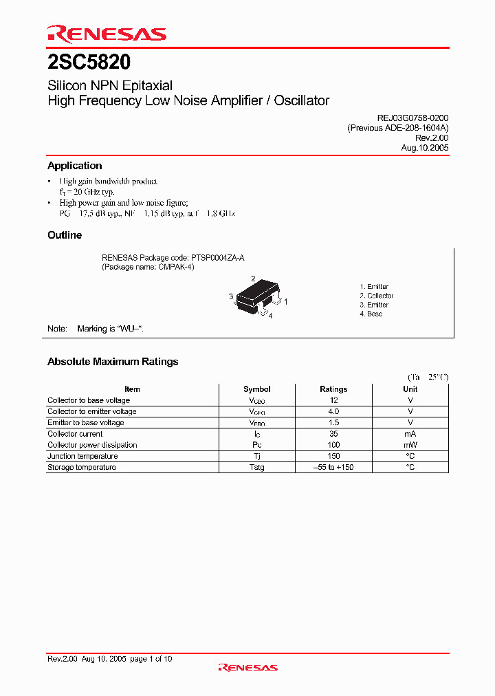 2SC5820_4588411.PDF Datasheet