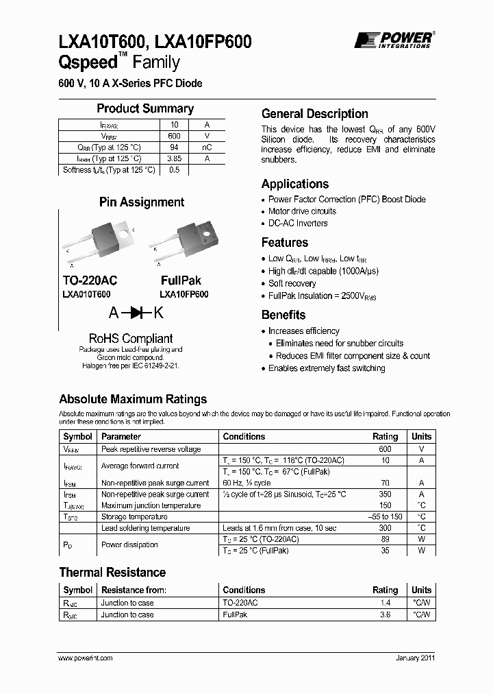 LXA10FP600_4589007.PDF Datasheet