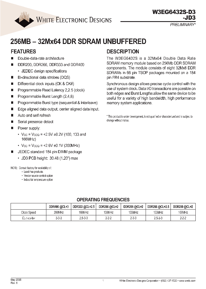 W3EG6432S265D3_4590554.PDF Datasheet