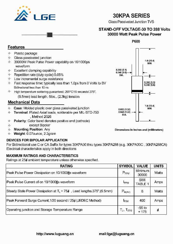 30KPA84A_4592625.PDF Datasheet