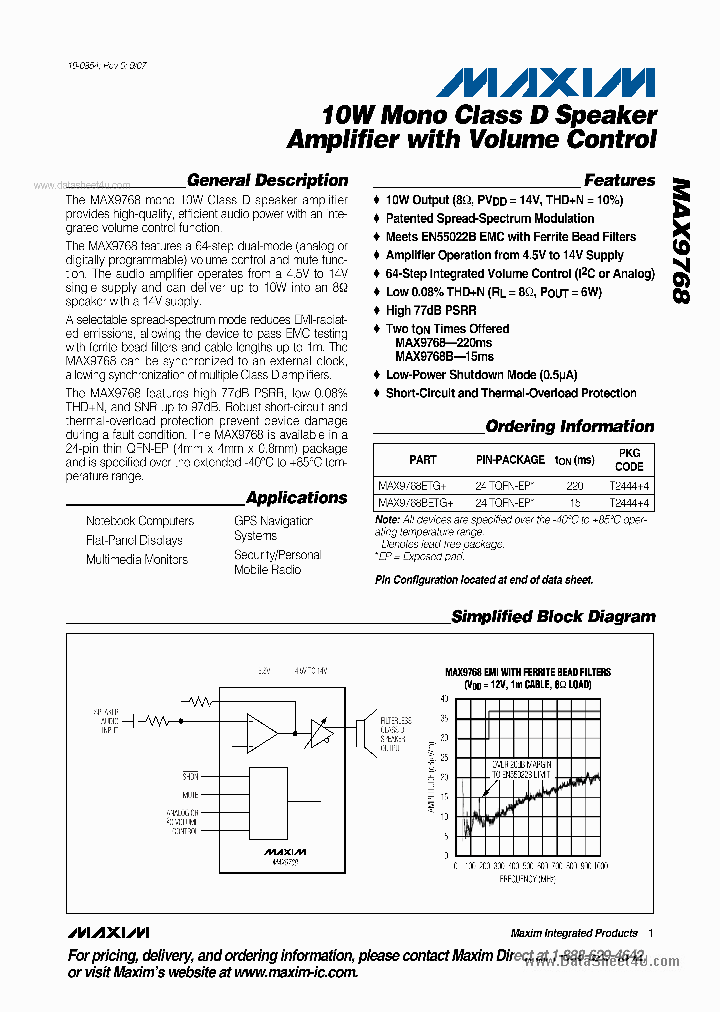 MAX9768_4593271.PDF Datasheet