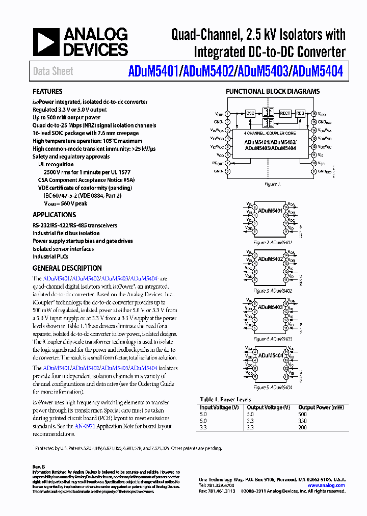 ADUM5401_4594818.PDF Datasheet