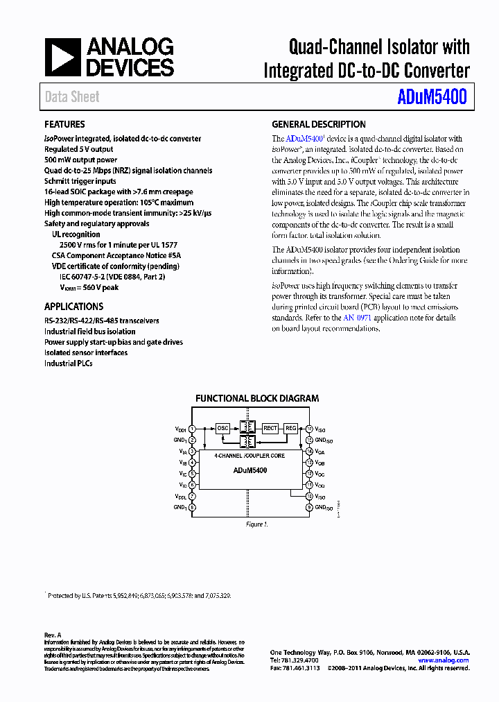 ADUM5400VA_4594817.PDF Datasheet