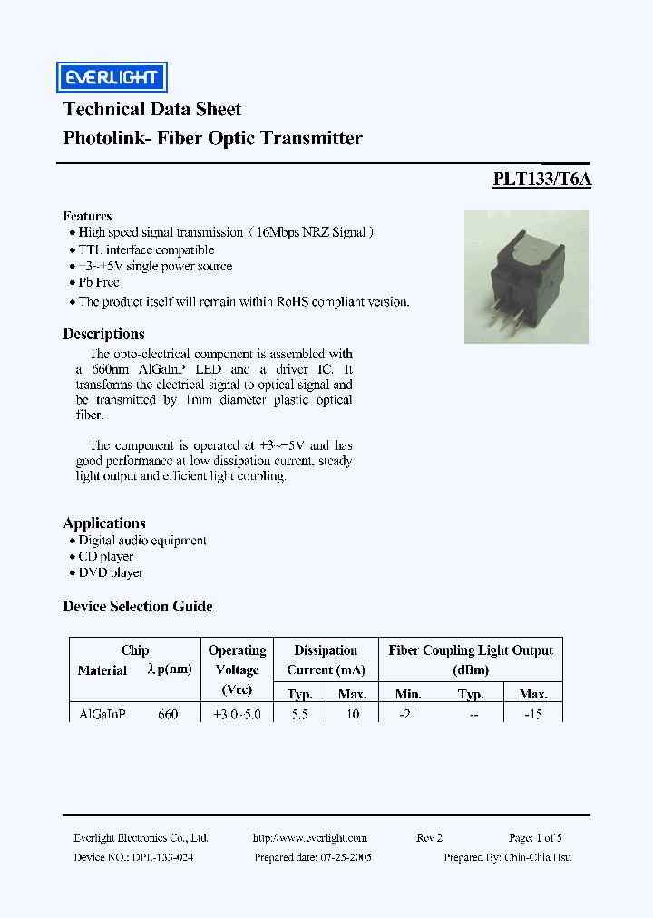 PLT133-T6A_4595253.PDF Datasheet