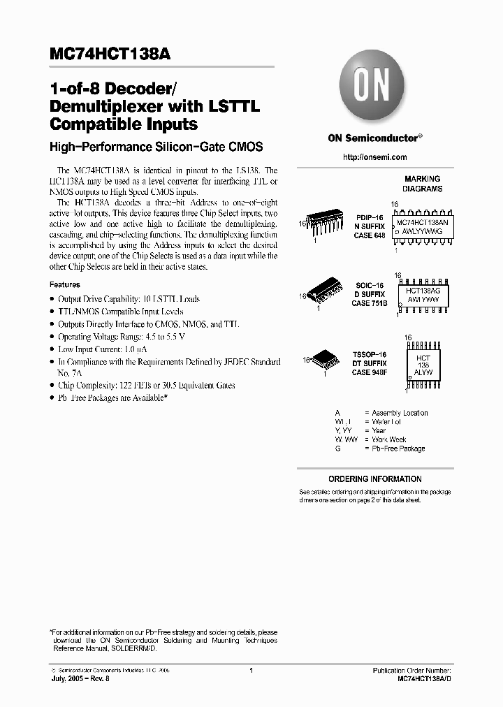 MC74HCT138A_4598344.PDF Datasheet