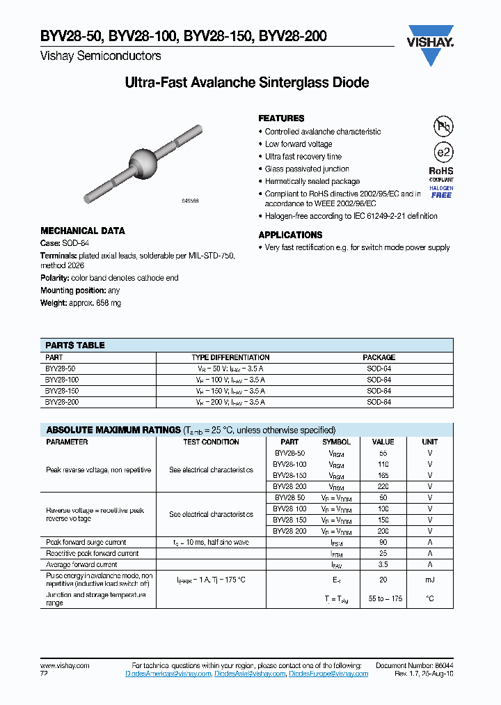 BYV28-100_4600061.PDF Datasheet
