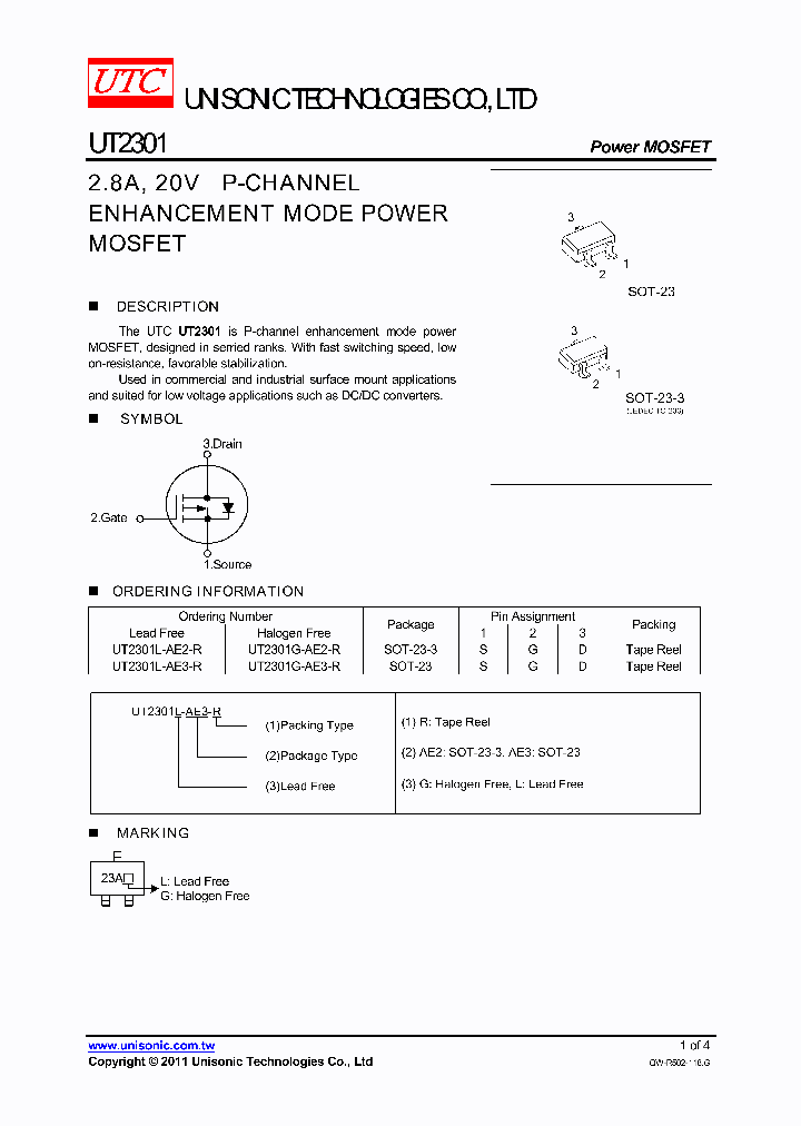 UT2301G-AE2-R_4600573.PDF Datasheet