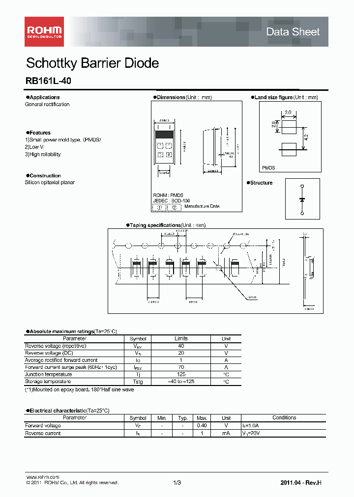 RB161L-4011_4600688.PDF Datasheet