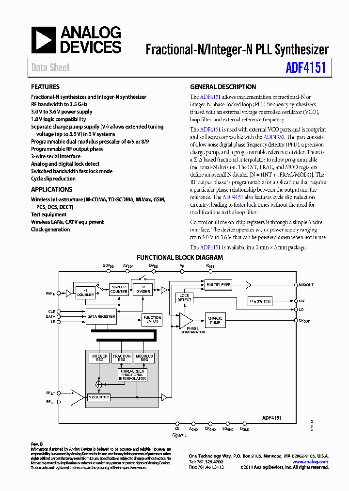 EVAL-ADF4151EB1Z_4601384.PDF Datasheet