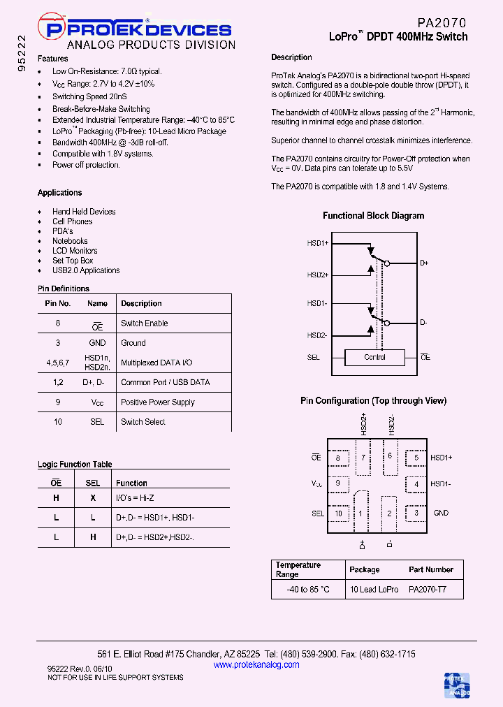 PA2070_4601951.PDF Datasheet