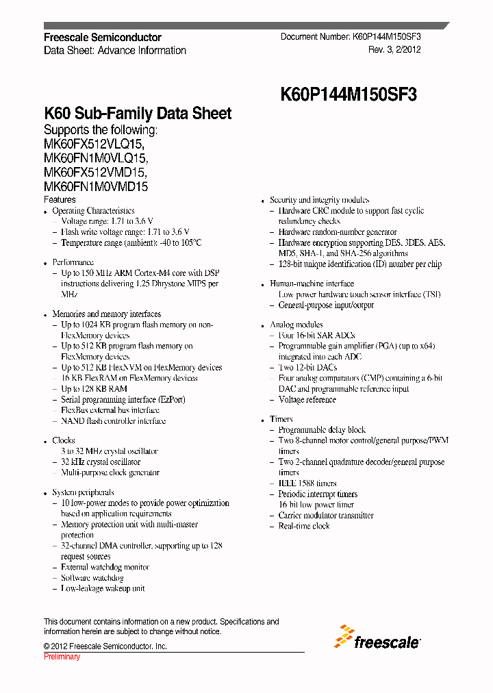 MK60FN1M0VLQ15_4602208.PDF Datasheet