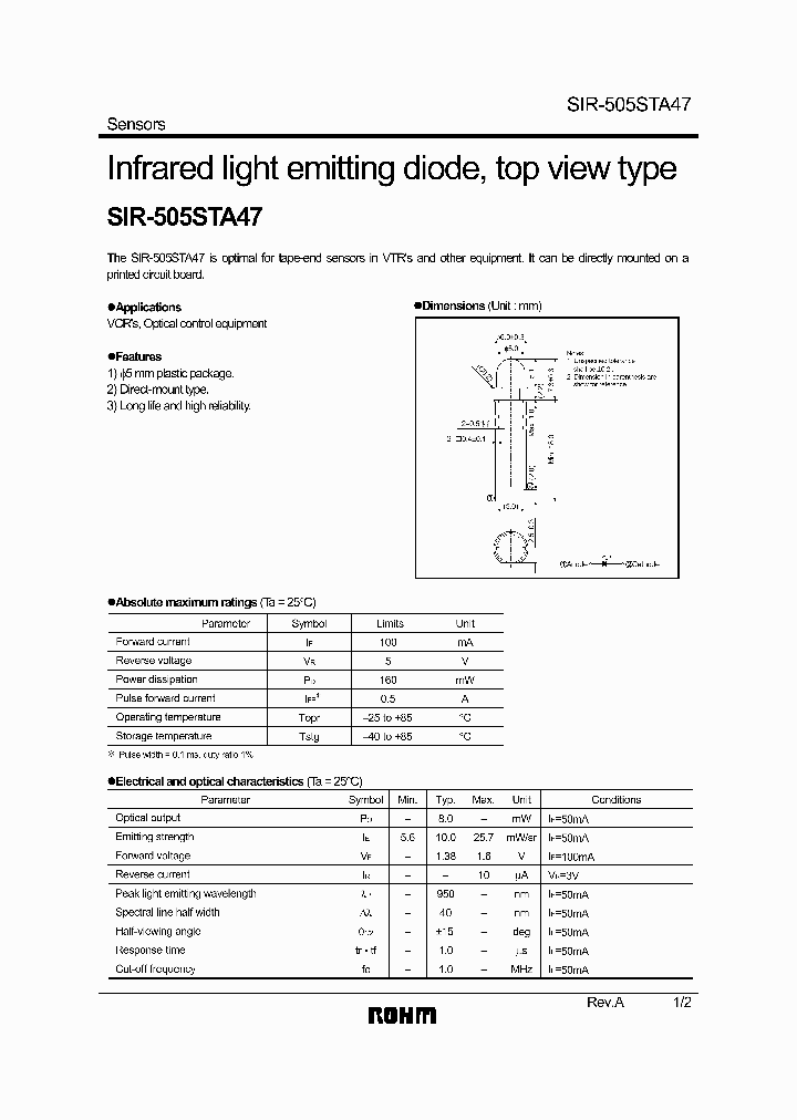 SIR-505STA4707_4603598.PDF Datasheet