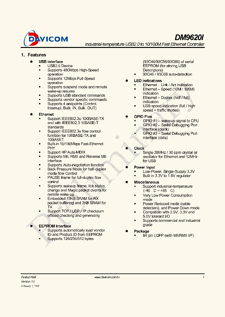 DM9620I2_4603727.PDF Datasheet