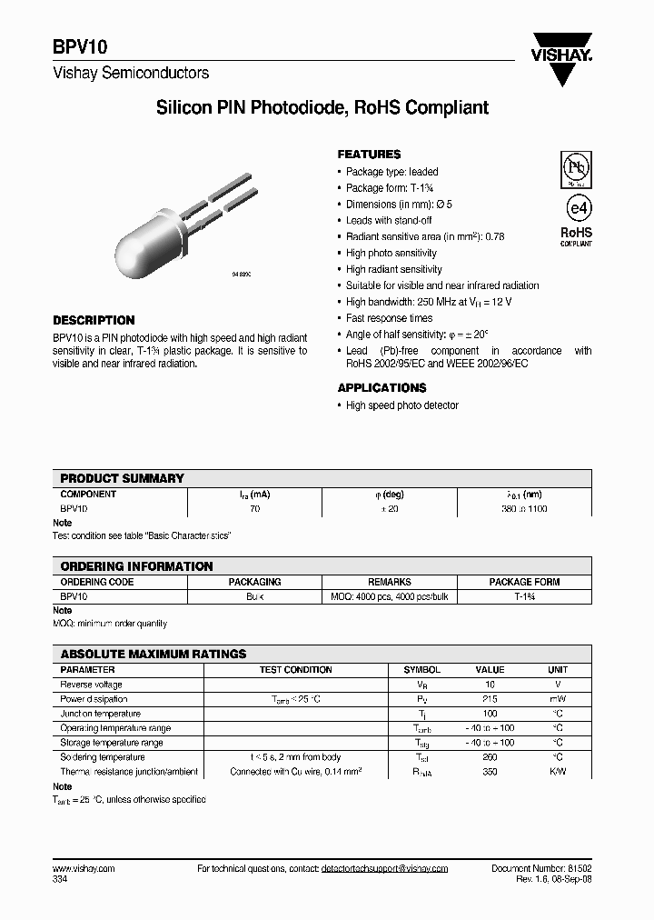 BPV10_4603968.PDF Datasheet