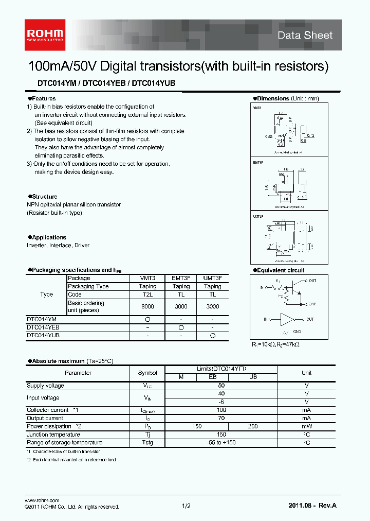 DTC014YEB_4605370.PDF Datasheet