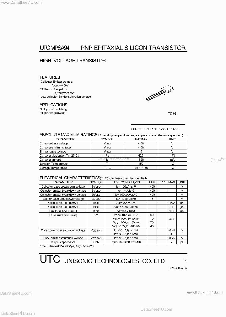 MPSA94_4605868.PDF Datasheet